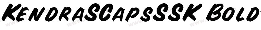 KendraSCapsSSK Bold字体转换